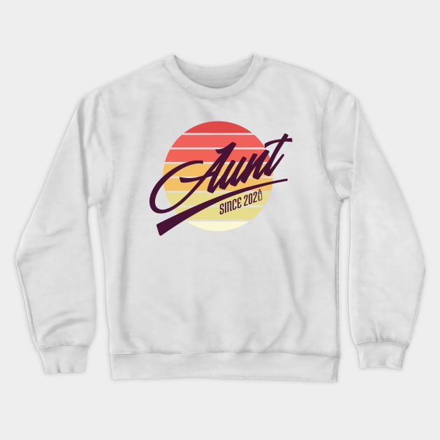 Aunt since 2020 Crewneck Sweatshirt by ShirtsBarn